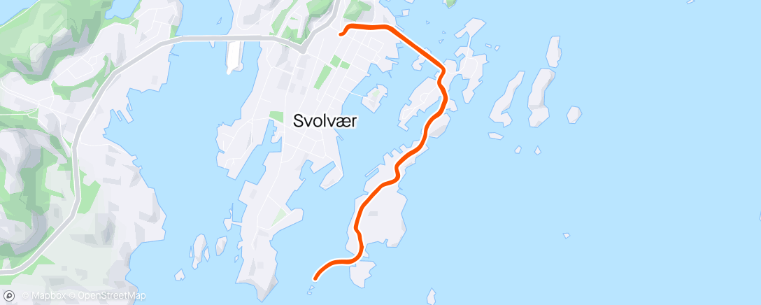 Map of the activity, Morning fartsintervall