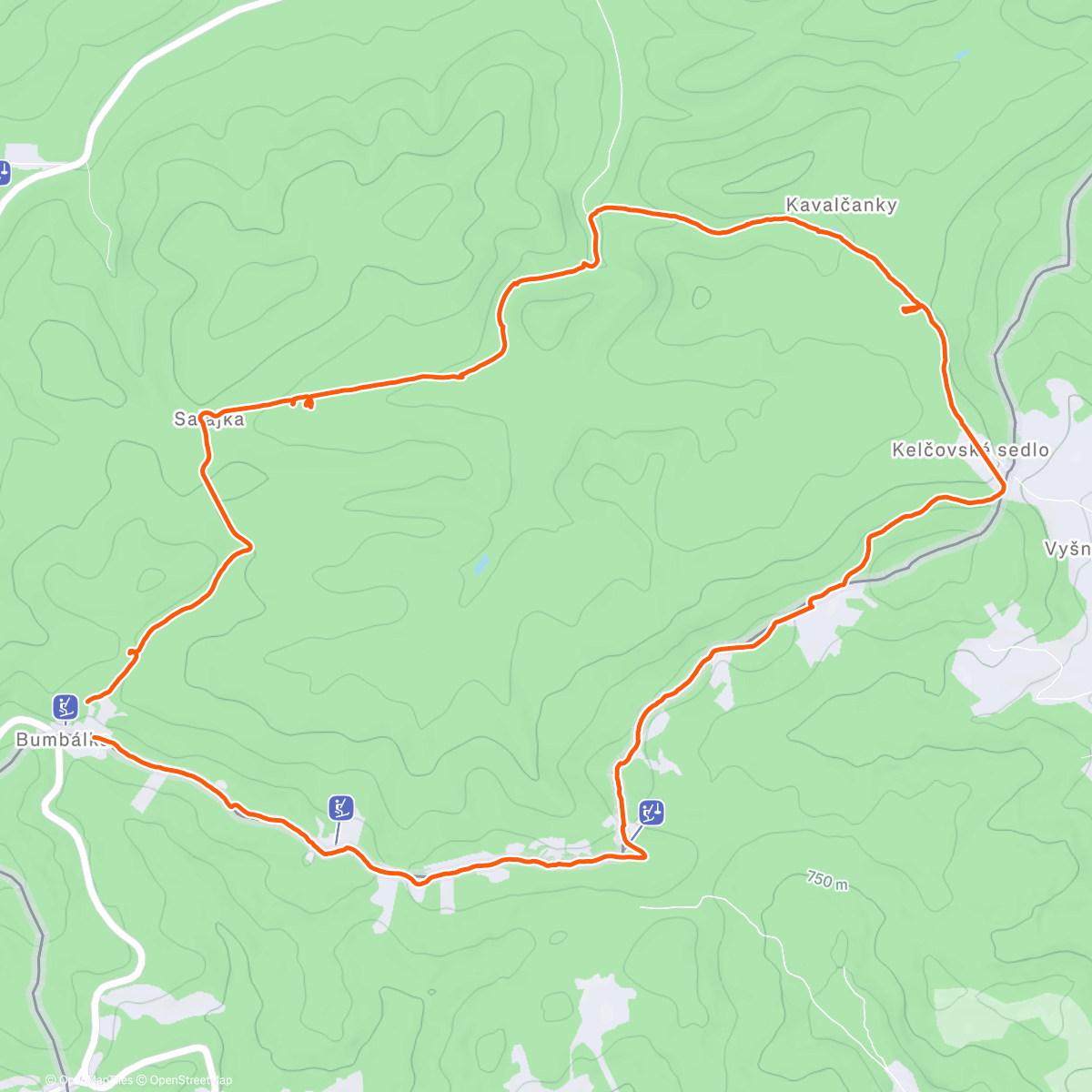 Map of the activity, Štěpánský výšlap s Jirkou a Sandy 🥰🐕🚶‍♀️🚶‍♂️❤️🌞❄️🌲