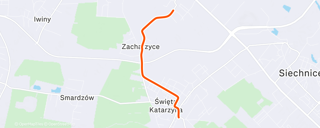 Map of the activity, Afternoon Ride