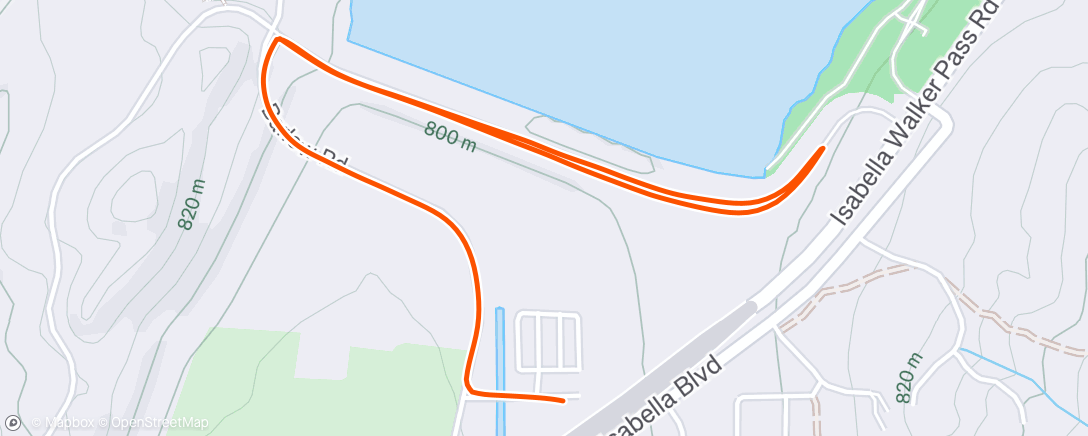 Map of the activity, Morning Run