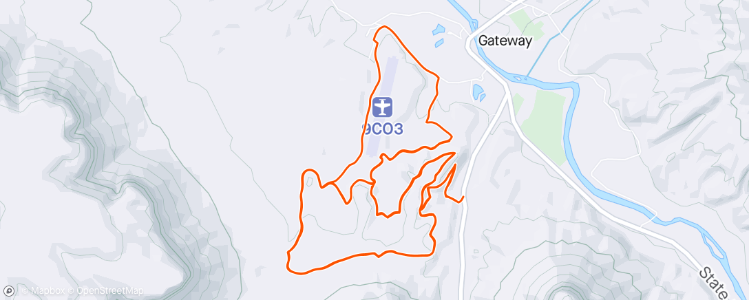 Map of the activity, Gateway Trails