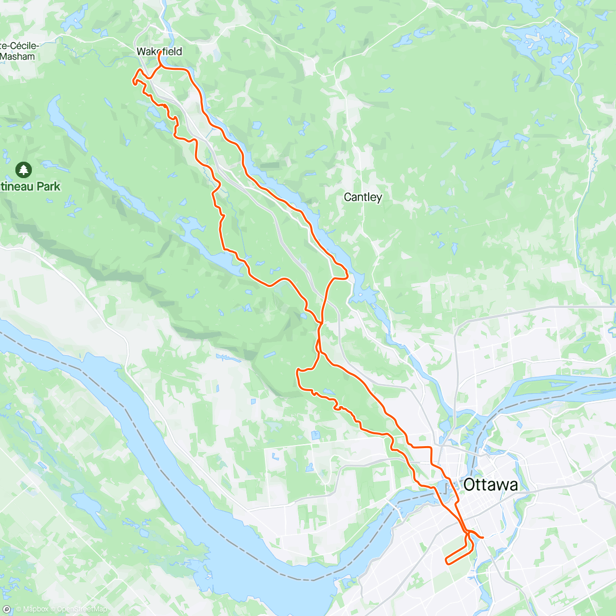 Mapa da atividade, First MTB Hundo of ‘24