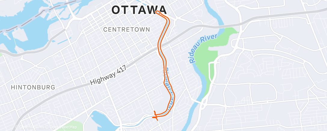 Карта физической активности (Morning Run)