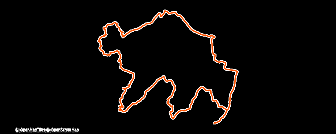 Map of the activity, Pedalata mattutina