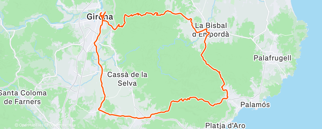 Map of the activity, Morning Ride