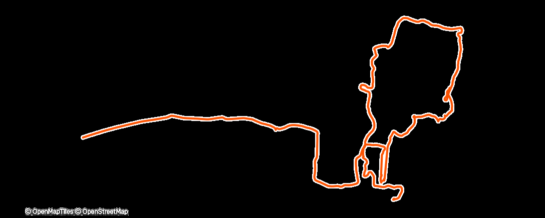 Map of the activity, Spaziergang am Nachmittag