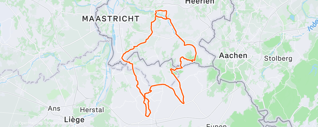 Карта физической активности (Morning Ride)