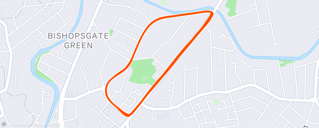 Map of the activity, Around the block a few times....