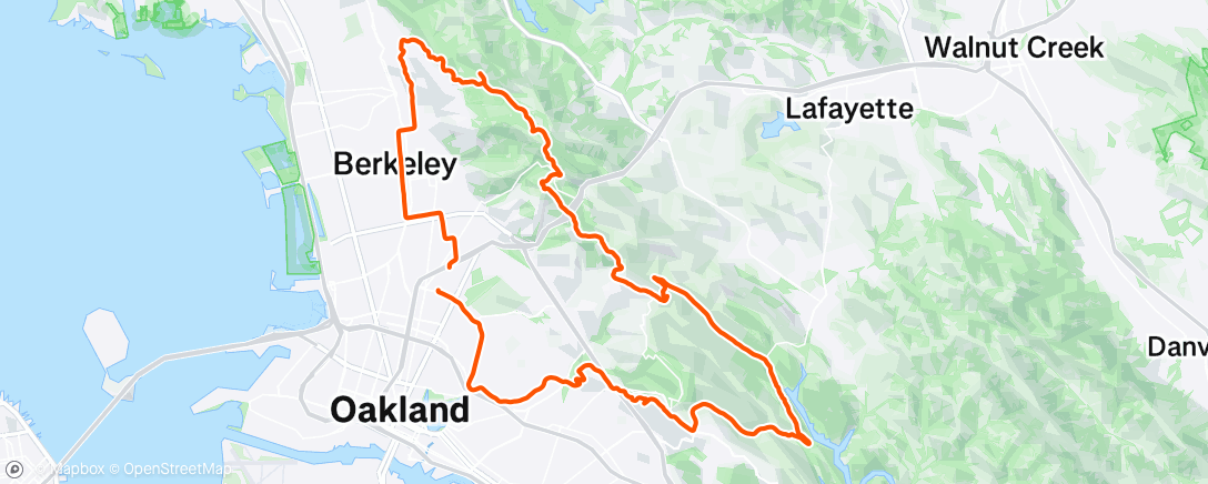 Map of the activity, Afternoon Ride