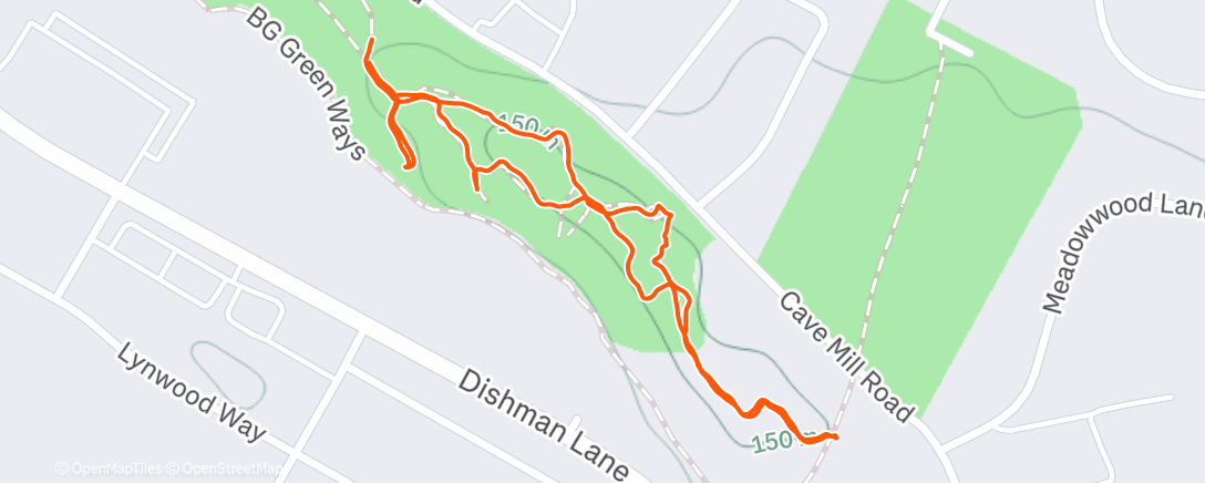 Map of the activity, Morning Hike