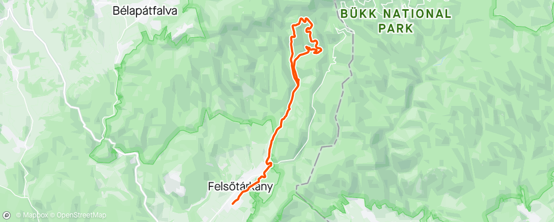 Map of the activity, Afternoon Mountain Bike Ride