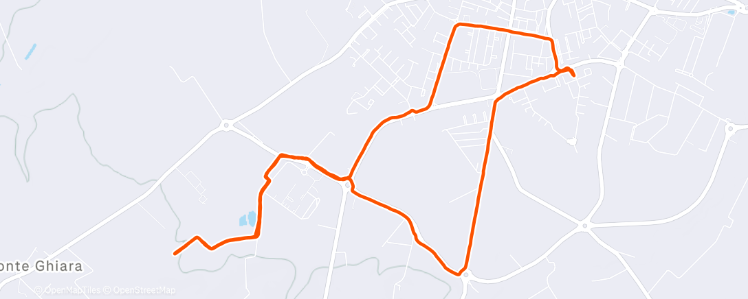 Map of the activity, Pedalata mattutina