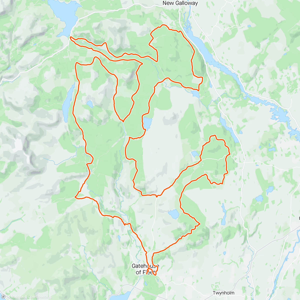 Map of the activity, 2024 Gralloch Gravel - 4th AG