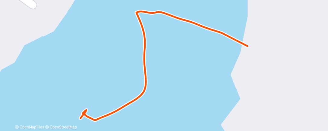 Map of the activity, Afternoon Swim