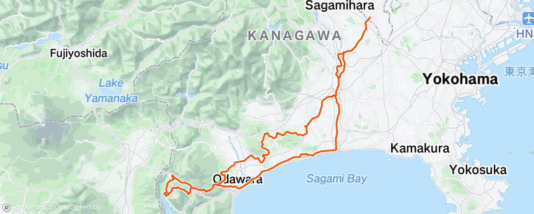 Map of the activity, 朝のライド