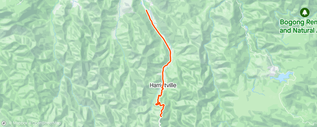 Map of the activity, First 10km Mt Hotham