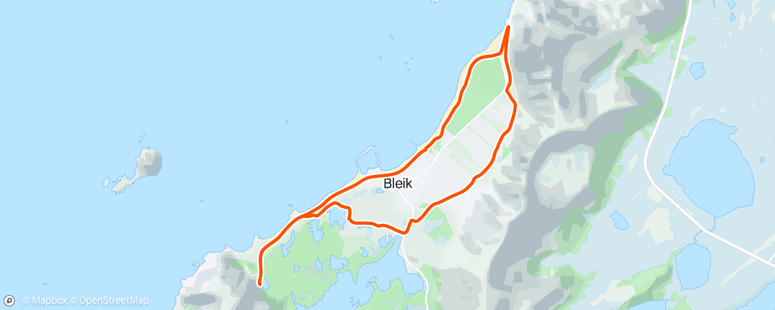 Map of the activity, Bleik
