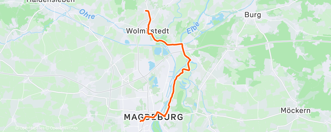 Map of the activity, Spaziergang am Morgen
