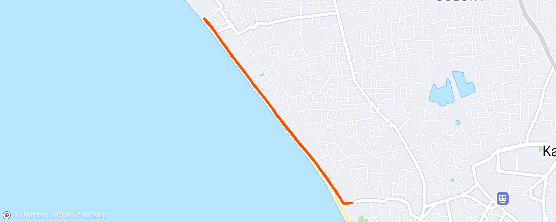 Mapa de la actividad, 2024 run # 17 - 5 km