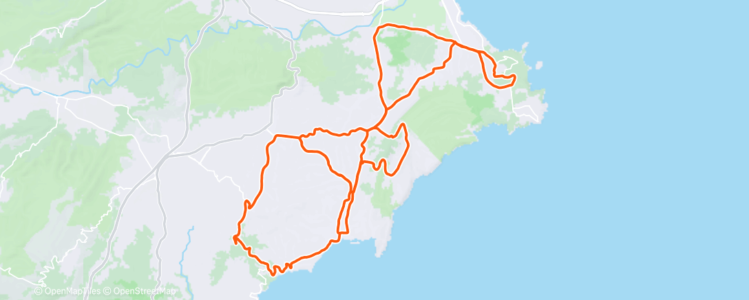 Map of the activity, Cyclisme