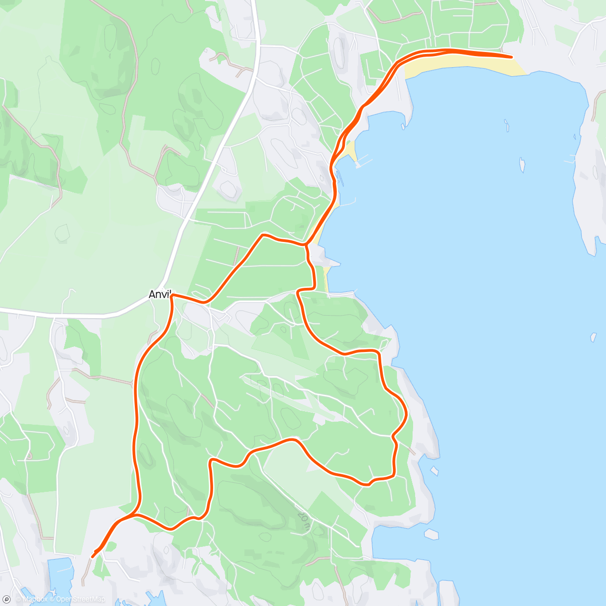 「Langs kysten med Kari」活動的地圖