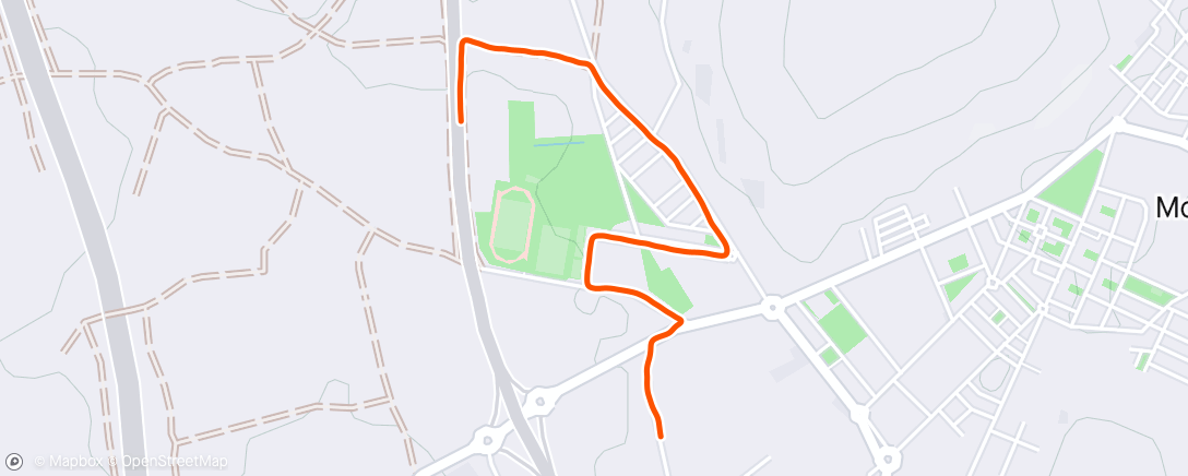 Mappa dell'attività Carrera nocturna