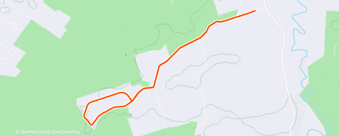 Map of the activity, Morning Run