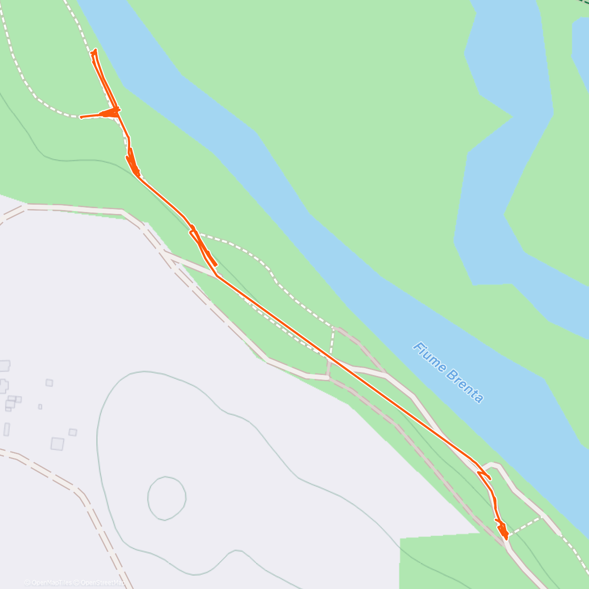 Map of the activity, Coppa Italia #1 PreO Sprint Grantorto (PD)