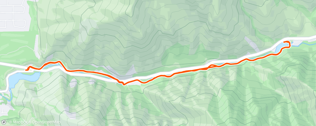 Map of the activity, Afternoon Trail Run