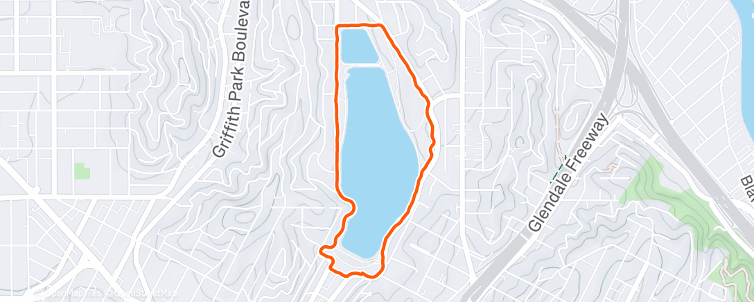 Map of the activity, Lunch Run