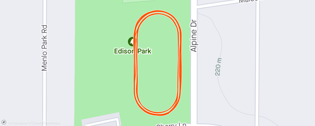 Map of the activity, Last Run workout before IM-WI