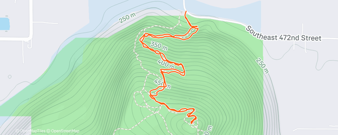 Map of the activity, Morning Run