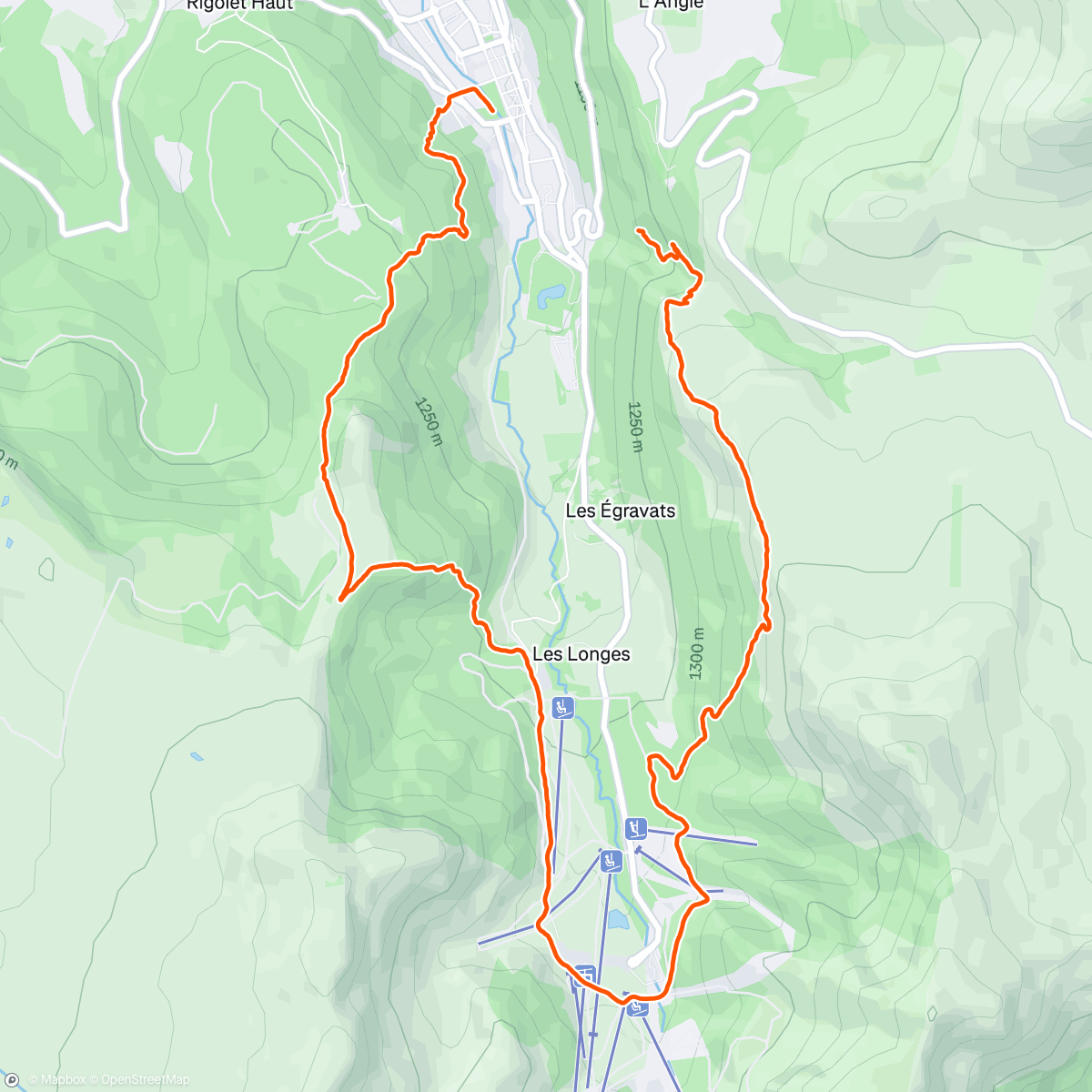 Map of the activity, Randonnée matinale