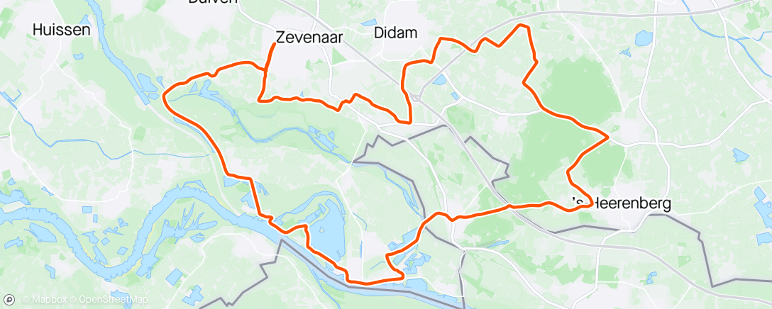 Map of the activity, TCdL Reichswald Classic