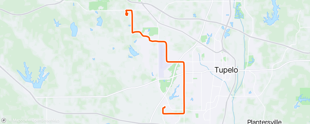 Map of the activity, Short route to work.