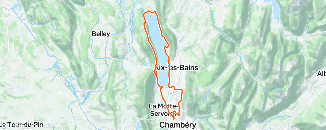 Mapa de la actividad (Morning Ride)