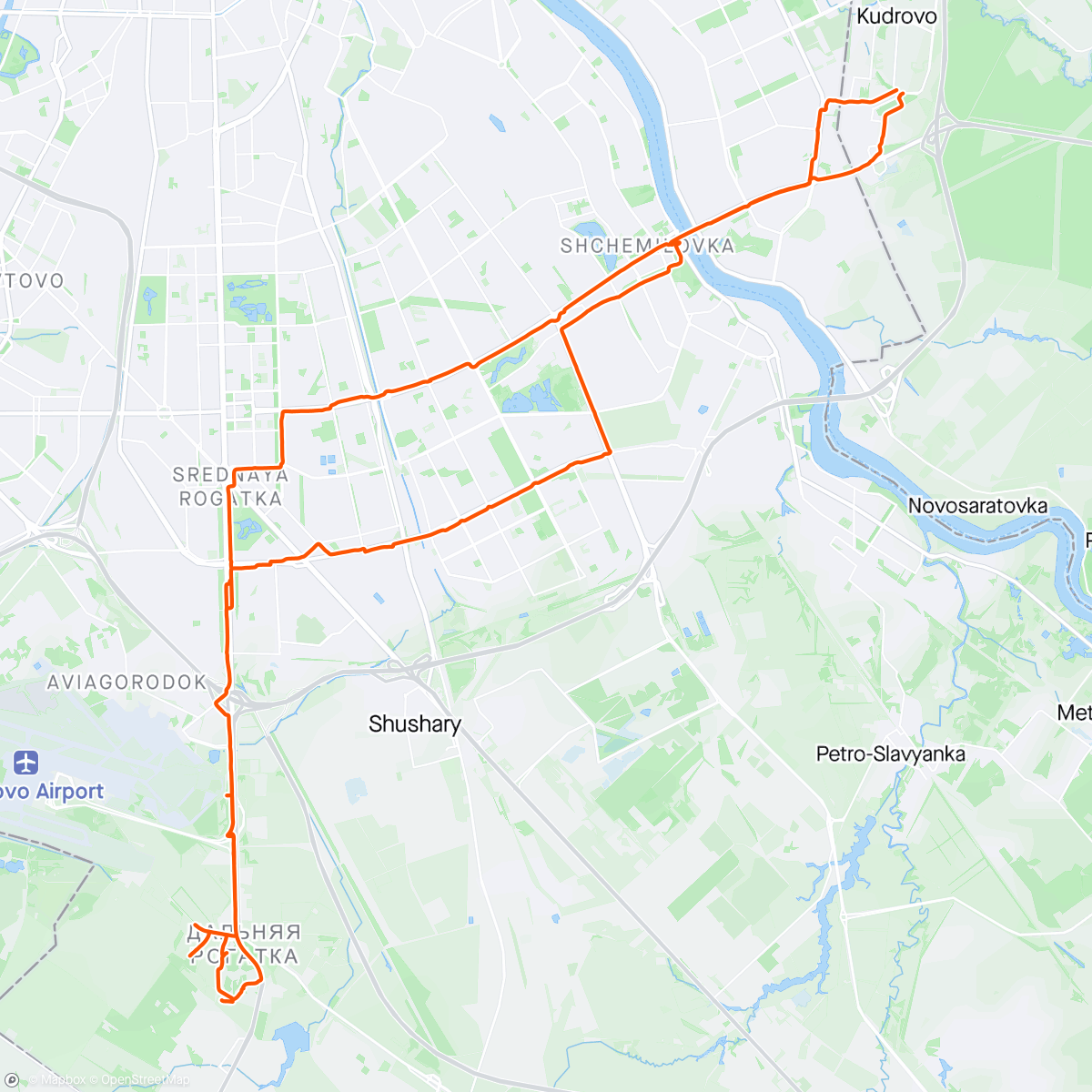 Mapa da atividade, На Пулковские высоты