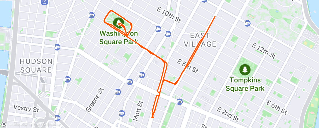 Map of the activity, BoMF Team Bowery