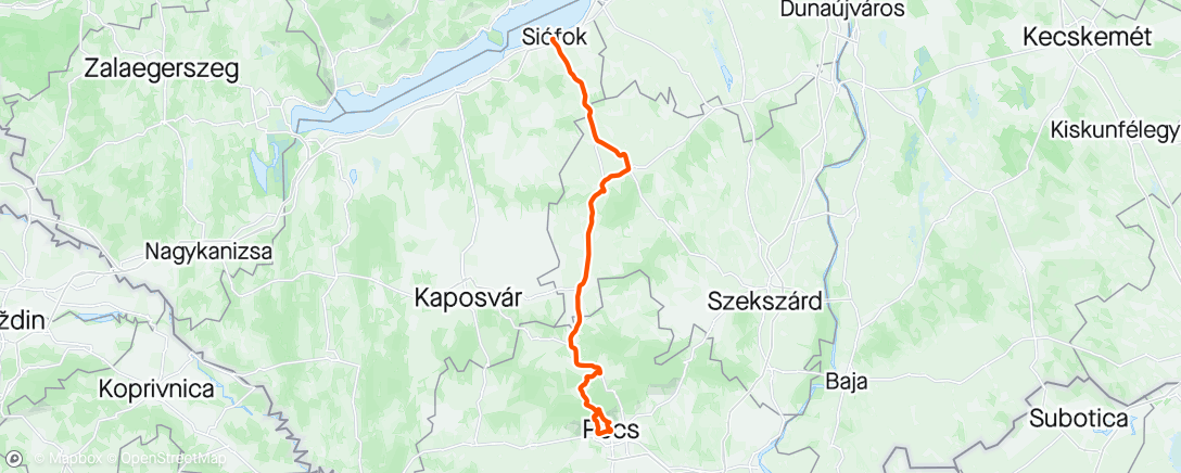 Map of the activity, Tour de Hongrie 🇭🇺 - stage 5