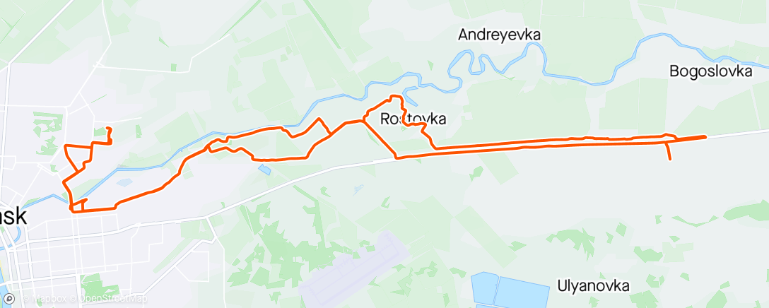 Map of the activity, Ветряной и немного дождевой велозаезд
