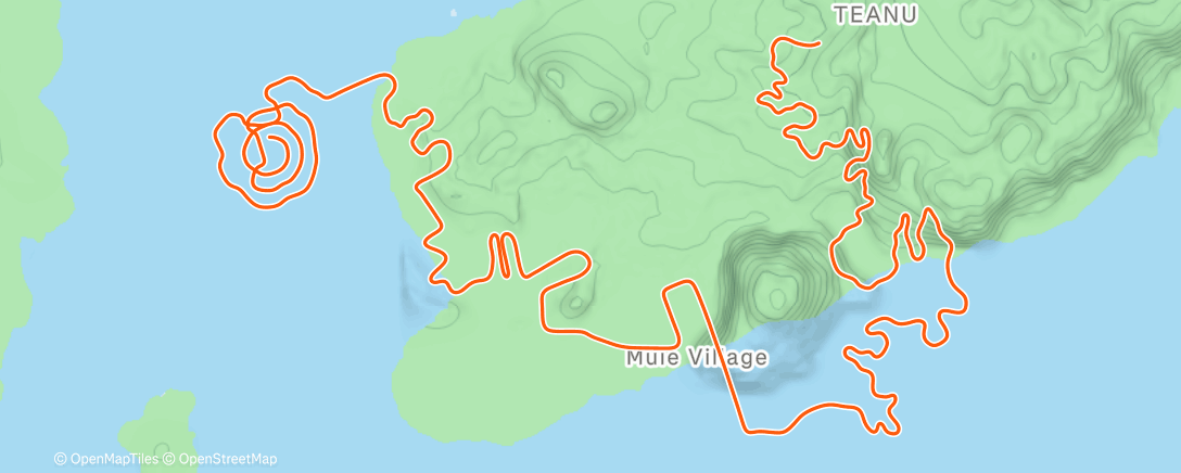 Карта физической активности (Zwift - Legends and Lava in Watopia)