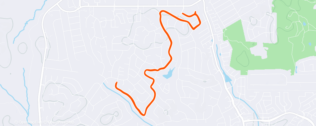 Map of the activity, Lunch Run
