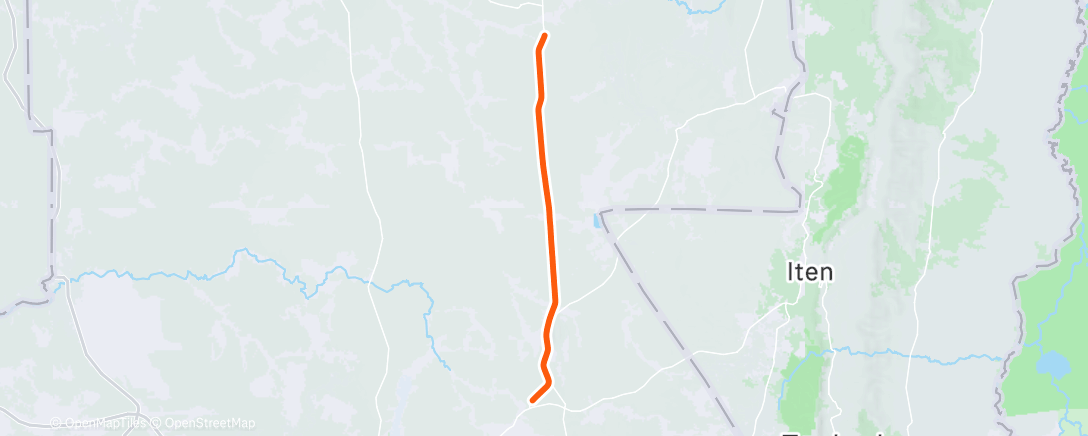 Map of the activity, Morning Run