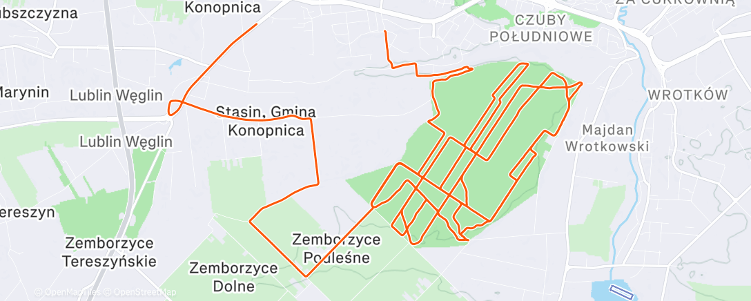 Map of the activity, Afternoon Mountain Bike Ride