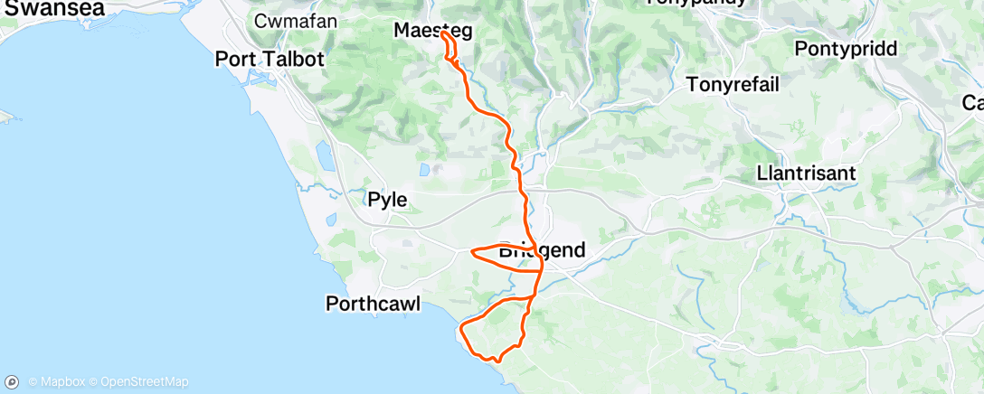 Карта физической активности (Morning Ride)