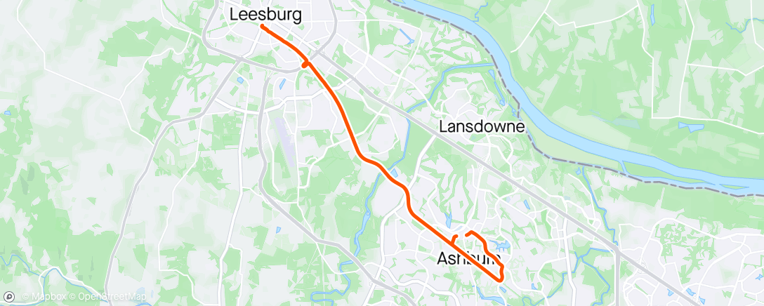 Map of the activity, Cafe Ride