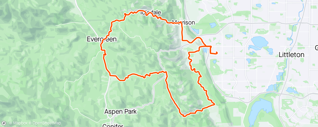 Map of the activity, Tour the foothills