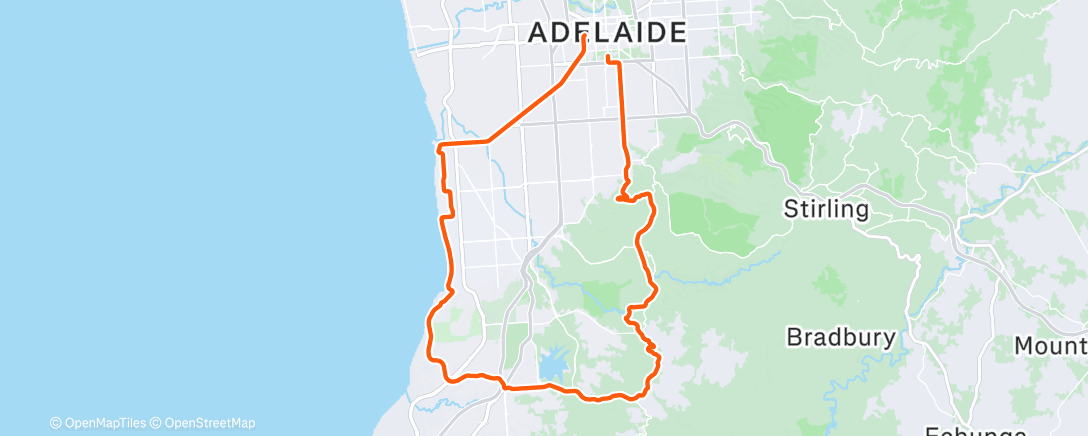 Map of the activity, Cyclisme