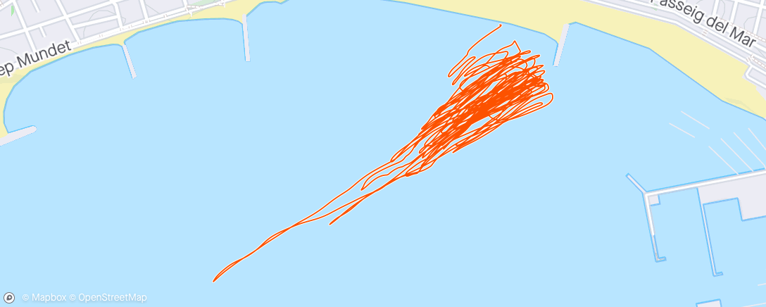Map of the activity, Palamós kite