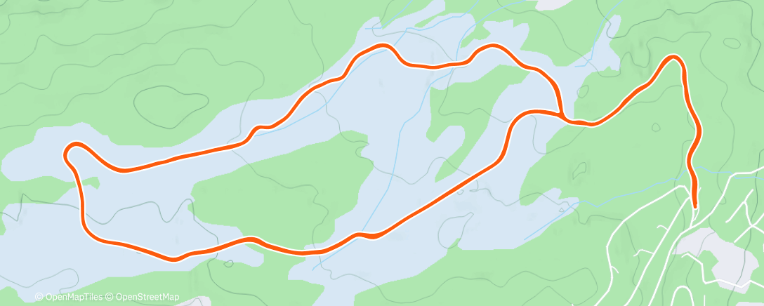 Map of the activity, Lunch Nordic Ski